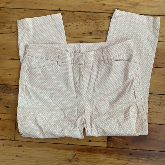 Kenar Light Pink & White Patterned Pants - Picture 1 of 3